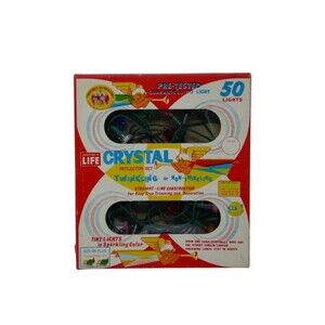 World Wide Crystal Reflector Set Twinkling or Non-Twinkling 50 Lights